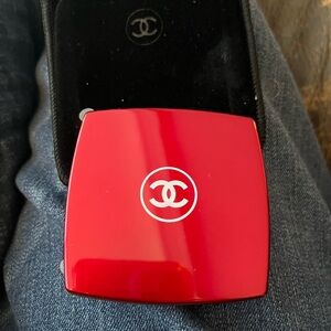 New Chanel two sided mirror in a beautiful red.